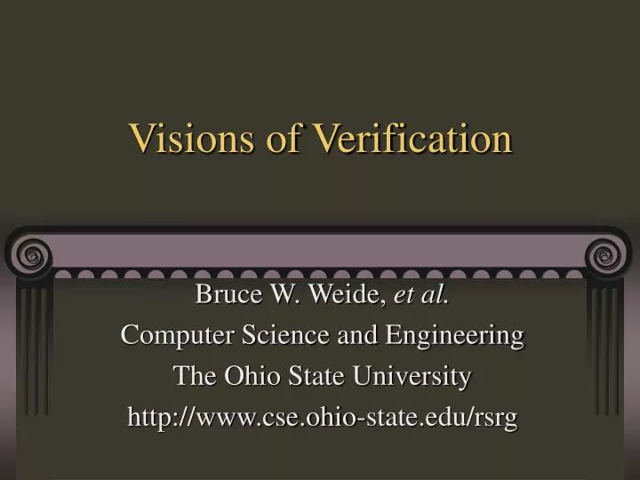 visions of verification