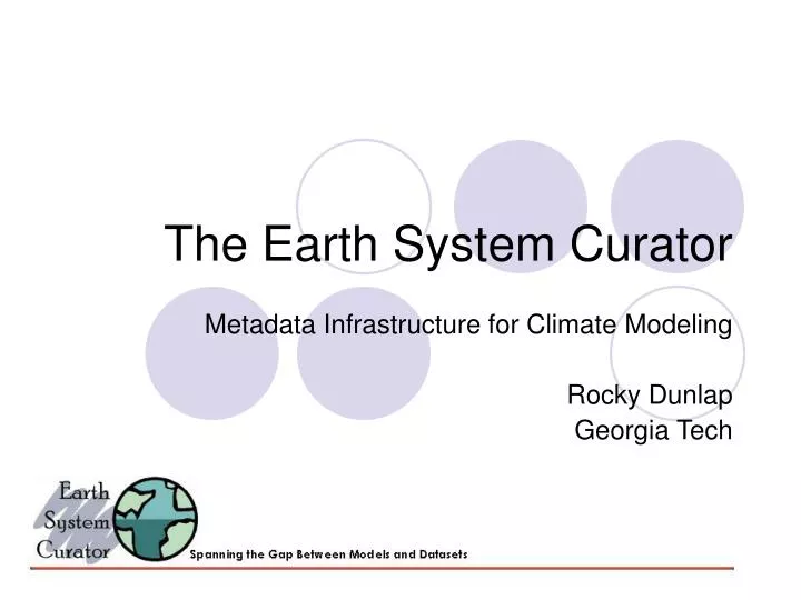 the earth system curator