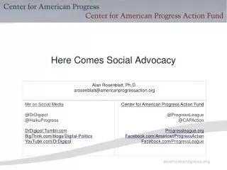 Here Comes Social Advocacy