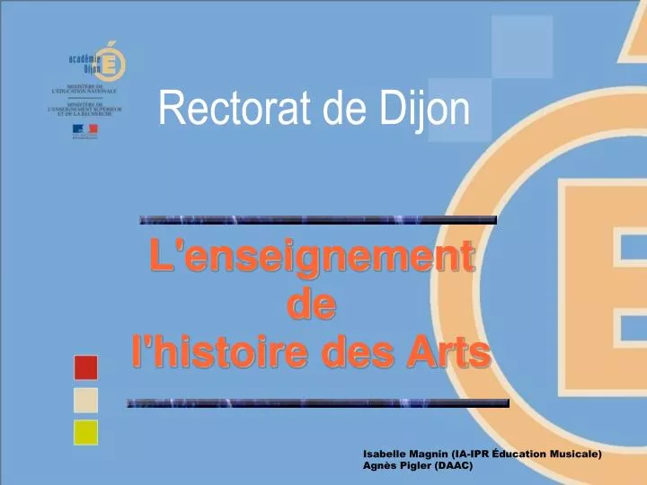 l enseignement de l histoire des arts