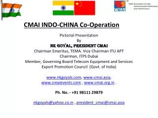 CMAI INDO-CHINA Co-Operation