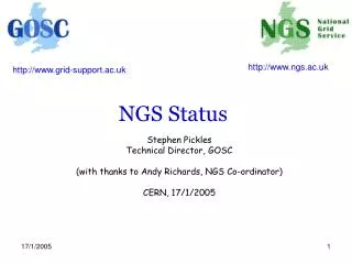 NGS Status