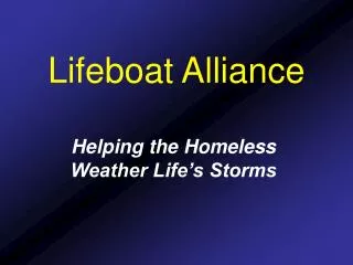 Lifeboat Alliance