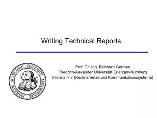 Writing Technical Reports