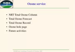 Ozone service