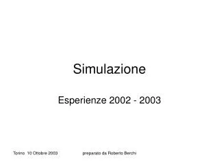 simulazione