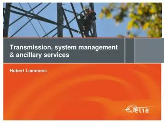 Transmission, system management &amp; ancillary services
