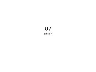 u7 unit 7