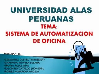 tema sistema de automatizacion de oficina