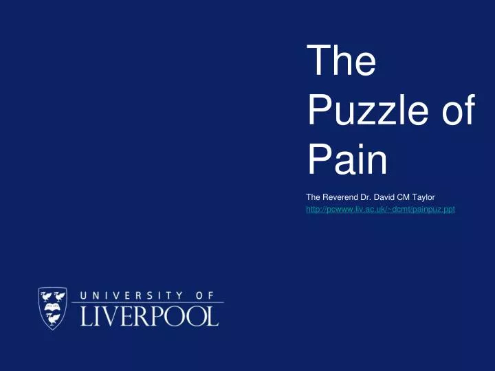the puzzle of pain