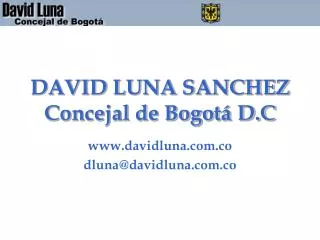 david luna sanchez concejal de bogot d c