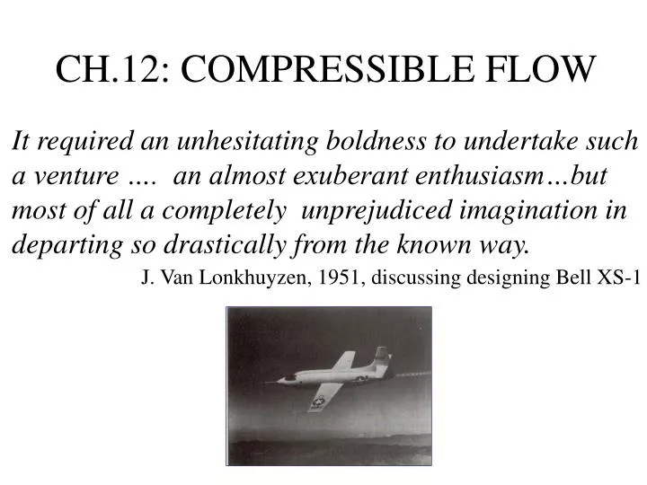 ch 12 compressible flow
