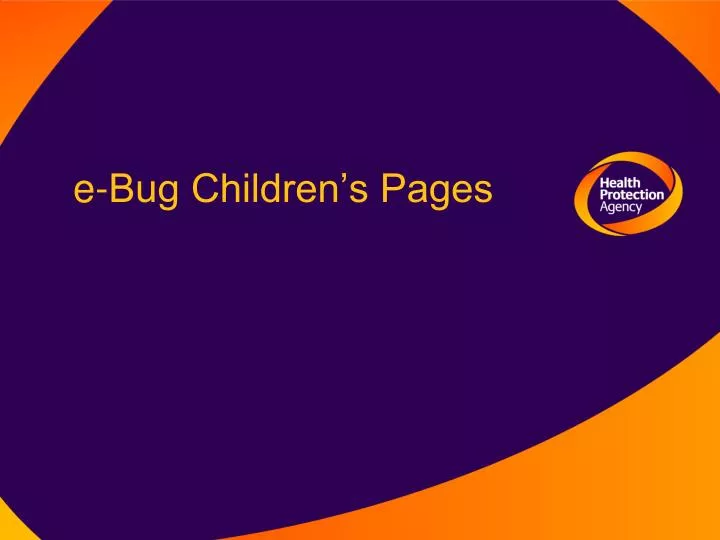 e bug children s pages
