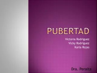 pubertad