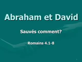 abraham et david