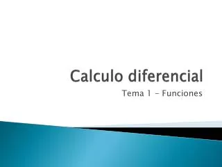 calculo diferencial