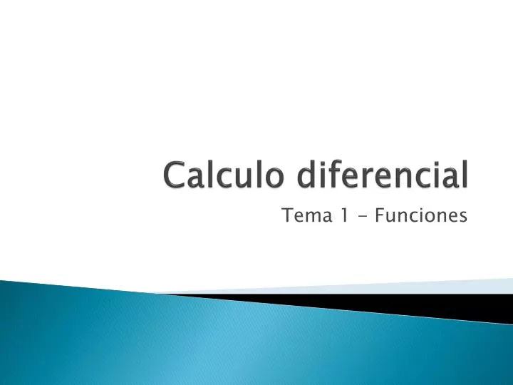 calculo diferencial