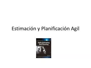 estimaci n y planificaci n agil