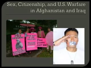 Sex, Citizenship, and U.S. Warfare in Afghanistan and Iraq