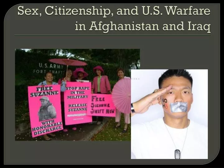 sex citizenship and u s warfare in afghanistan and iraq