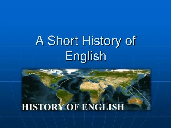 a short history of english