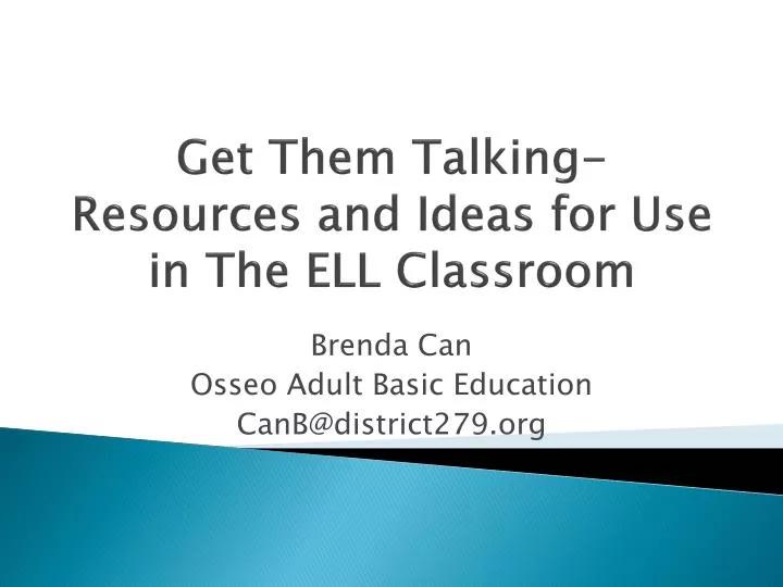 get them talking resources and ideas for use in the ell classroom