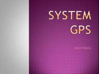 system gps