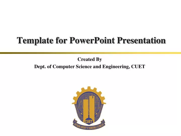 template for powerpoint presentation