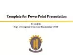 Template for PowerPoint Presentation