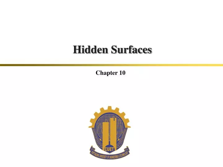 hidden surfaces