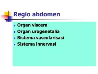 regio abdomen