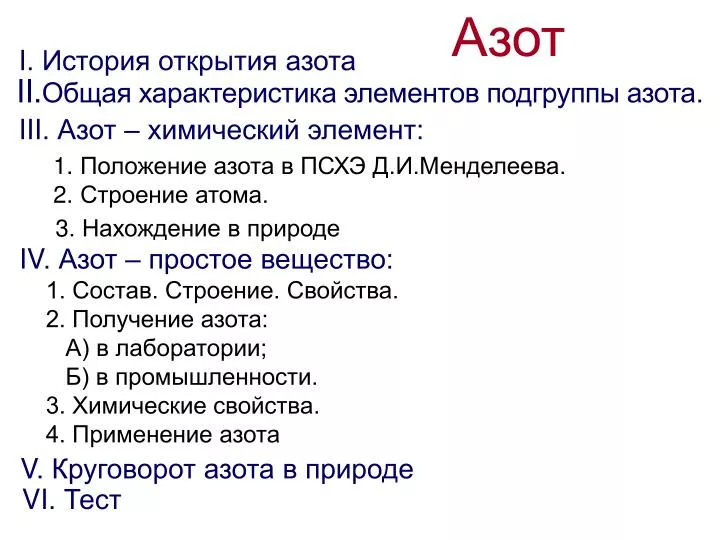 PPT - I . История открытия азота PowerPoint Presentation - ID:3880849