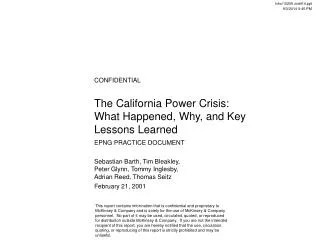 The California Power Crisis: What Happened, Why, and Key Lessons Learned