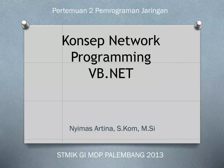 konsep network programming vb net