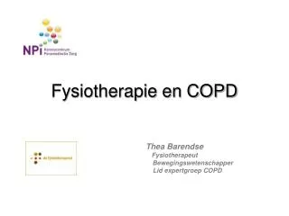 fysiotherapie en copd