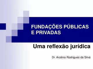 funda es p blicas e privadas