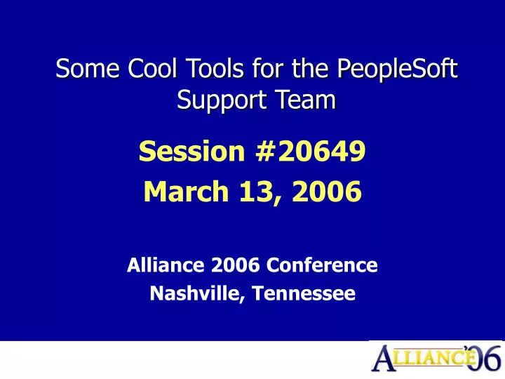 some cool tools for the peoplesoft support team