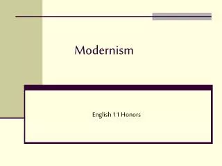 Modernism