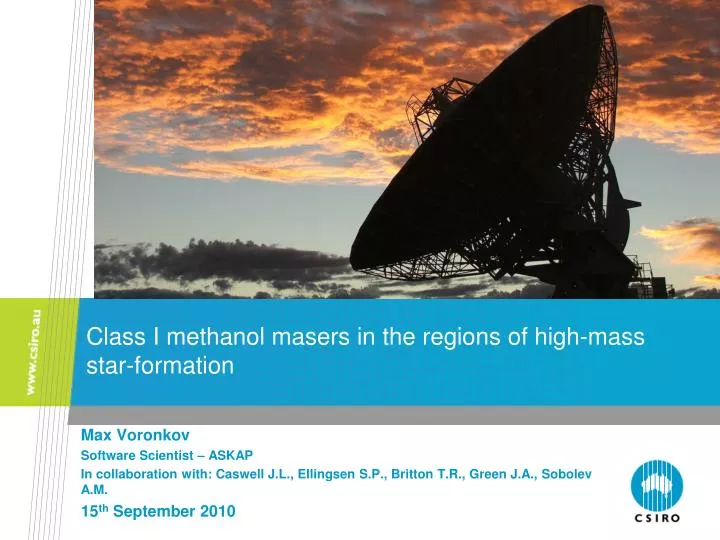 class i methanol masers in the regions of high mass star formation