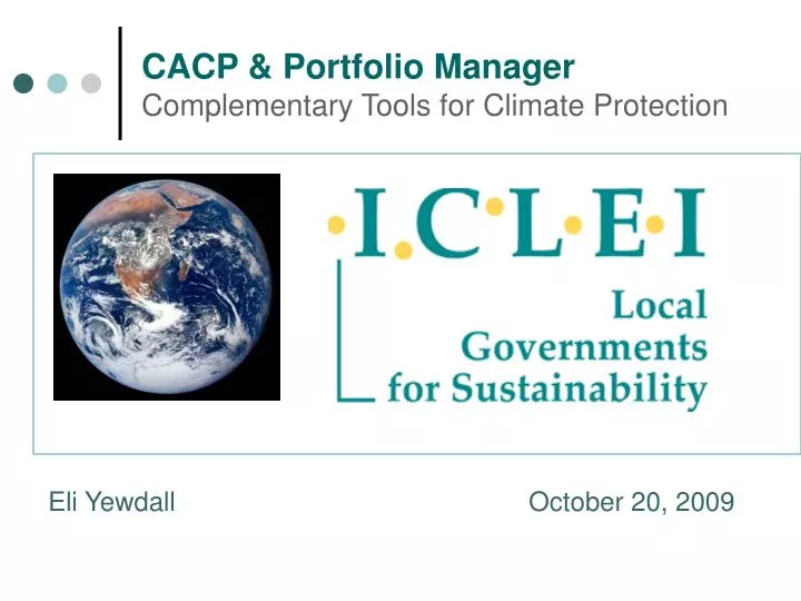 cacp portfolio manager complementary tools for climate protection