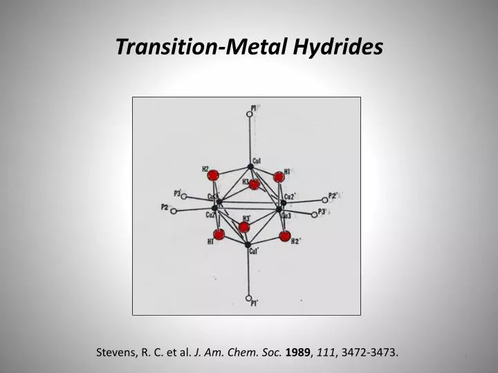 transition metal hydrides