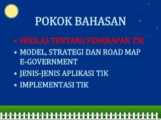 pokok bahasan