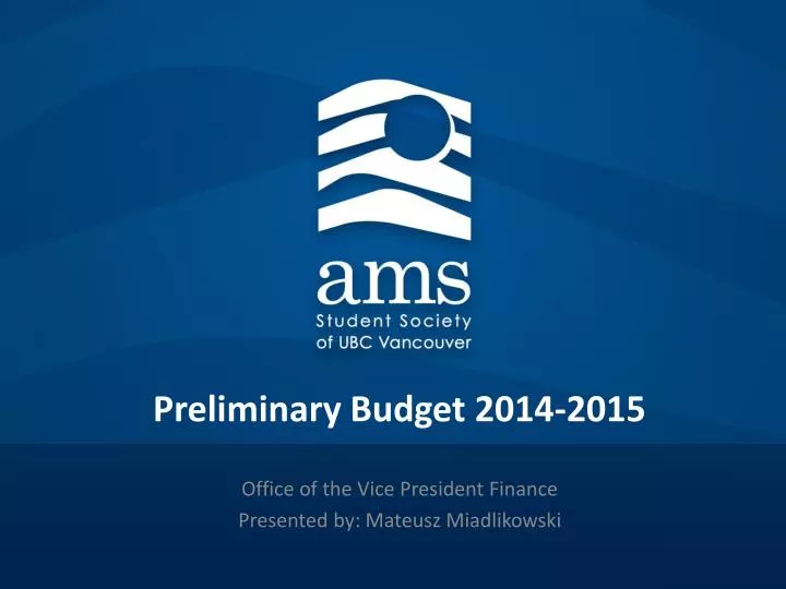 preliminary budget 2014 2015