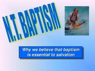 N.T. BAPTISM