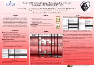 Parent-Child Emotion Language During Storytelling in Children