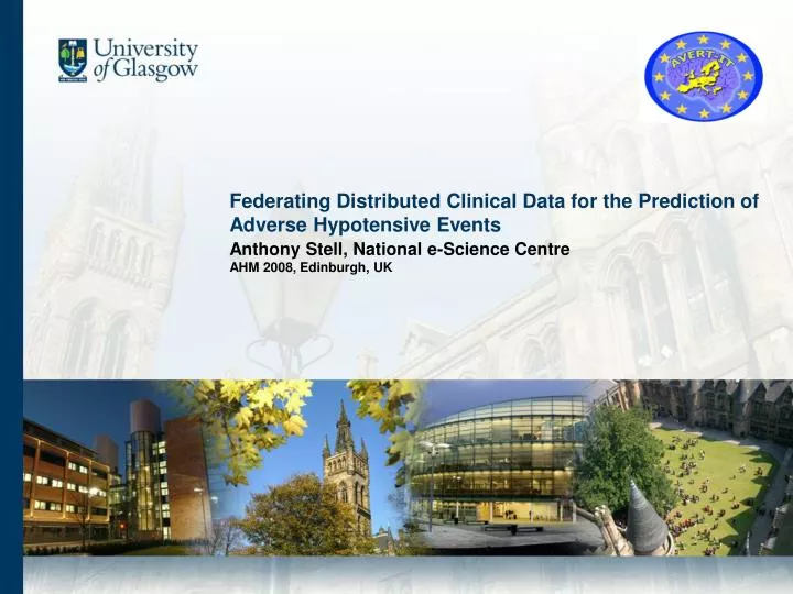 federating distributed clinical data for the prediction of adverse hypotensive events