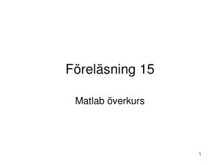 f rel sning 15