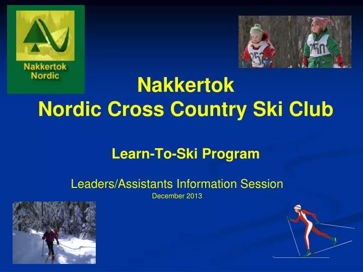 nakkertok nordic cross country ski club learn to ski program