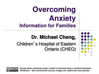 Overcoming Anxiety Information for Families