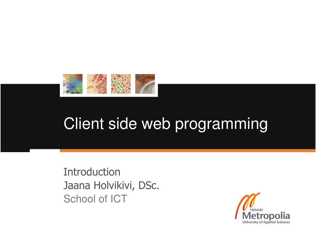 PPT - Client side web programming PowerPoint Presentation, free ...